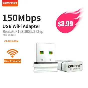 COMFAST Wifi Adapter 150mbps Mini Puncte de Acces Wireless placa de Retea Wifi pe Usb Antena Dongle Windows XP 7 8 10 Mac OS CF-WU810N