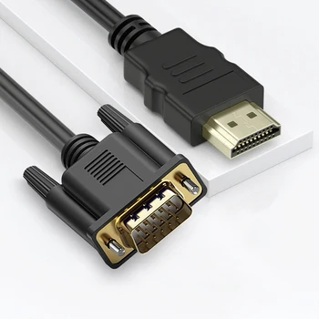 Compatibil HDMI Convertor VGA Cablu de sex Masculin Video Cablu Adaptor Plumb pentru HDTVComputer Monitor Pentru PC, Laptop, TV