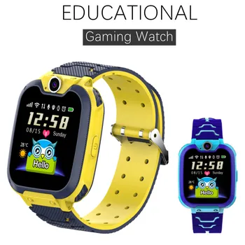 Copii Joc Telefon Inteligent Ceasuri de Puzzle Joc de Muzică Calculator Suport SD Card SIM Telefon pentru Copii Smartwatch G2 12