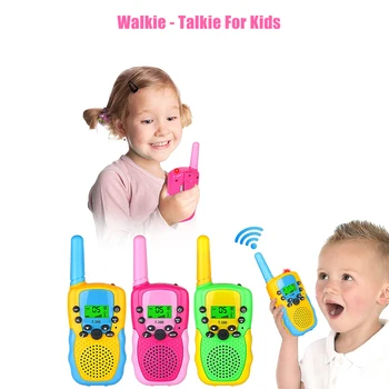 Copilul Handheld O Pereche de Jucării Digitale Pentru Copii Baieti Cadouri pentru Copii de Radio Tableta Xiomi Placa De VideoWalkie Talkie 14