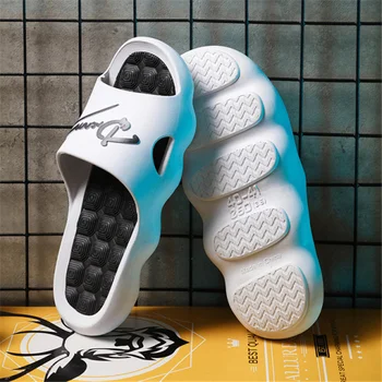 Coslony papuci barbati de vară în aer liber, confort Flip Flops Cupluri Papuci de casă slide-uri pentru femei Simplu 2021 moda trend Pantofi 11