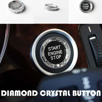 Cristal de diamant MOTOR Auto START-STOP Buton de Comutare a Înlocui Capacul Pentru BMW seria 3 Seria 5 E90 E91 E60 X1 E84 X3 E83 X5 E70 X6 E71 E72 10