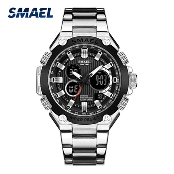 Cuarț Ceasuri Barbati Brand de Lux SMAEL Ceas Barbati Mecanic Mens Automatic Armata Watches1363 Calendar Impermeabil Cuarț Ceas de mână