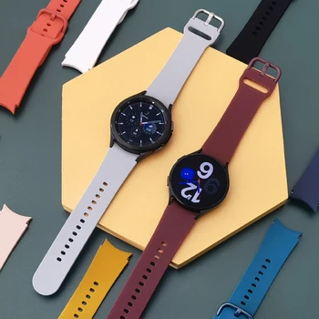 Curea din silicon Pentru Samsung Galaxy Watch 4 classic 46mm smartwatch 42mm Creasta Sport Bratara Galaxy Watch 4 44mm 40mm trupa 6