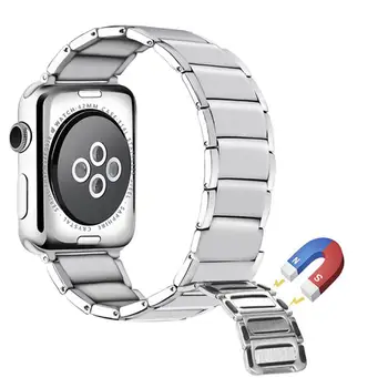 Curea magnetica pentru apple watch band 44mm 40mm iwatch trupa 42mm 38mm brățară din Oțel Inoxidabil apple watch series 3 4 5 6 SE curea 8