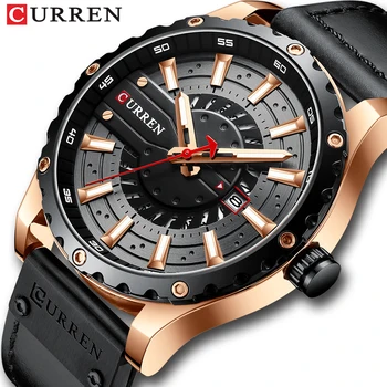 CURREN Nou pentru Bărbați Ceasuri de Lux de Top de Brand Sport Cuarț Ceas pentru Bărbați Impermeabil Ceas de mână din Piele Data reloj hombre 12