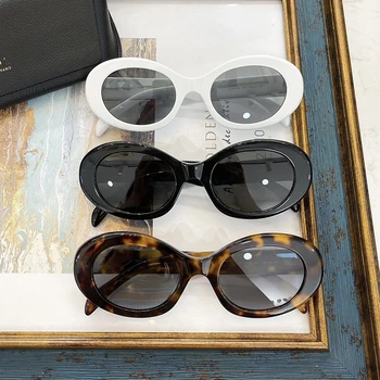 De lux ochelari de Soare ochelari Ovale Ochelari de Înaltă calitate pentru bărbați și femei pentru a Decora Ochii 4