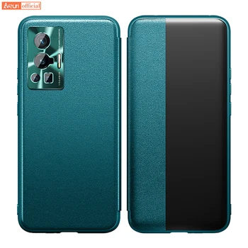 De lux Piele Flip Caz de Telefon Pentru Vivo S9 S9E S10 Pro Complet Capacul de Protecție Translucid Caz Pentru Vivo X60 X70 Pro Plus Coque 1