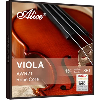 De înaltă calitate Alice Viola Siruri de caractere AWR21 Viola String Set de Impletit Miez de Oțel Ni-Cr de Lichidare 15