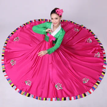 De Înaltă Calitate, Multicolor Tradițională Coreeană Hanbok Rochie De Femeie Corean Scena De Dans Costum Coreea De Petrecere Cu Costume Tradiționale