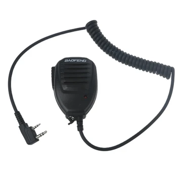Difuzor Microfon pentru baofeng Walkie Talkie 2 Pin Umăr Microfon Compatibil pentru Radio baofeng UV-5R BF-888S UV-B5 UV-5RC
