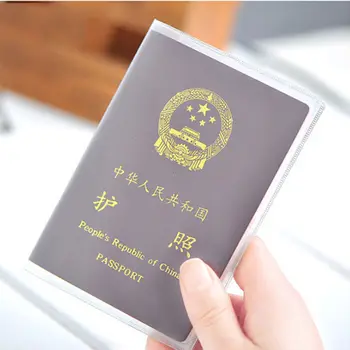 Din material Plastic Transparent rezistent la apa Noroi Carte de IDENTITATE Titularii de Pașaport Capacul de Afaceri Card de Credit Card Bancar Card Titularii 9x 13.1 cm 8