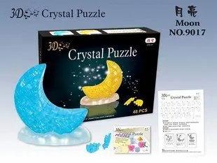 DIY JUCĂRIE pentru copii de Cristal 3D Puzzle (luna) jucărie de Învățământ,en-Gros și cu Amănuntul
