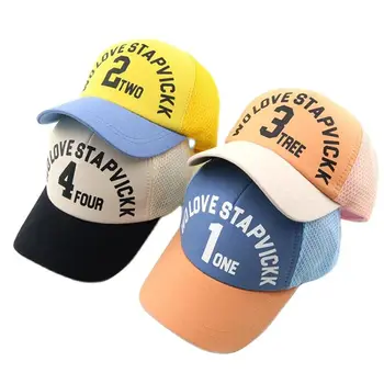Doitbest 2022 fată băiat pălării Coreea de plasă sepci de baseball respirabil litere capac de Vară pentru copii pălărie de soare coreean copii drăguț Snapback
