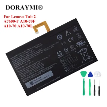 DORAYMI Baterie Pentru Tableta Lenovo Tab 2 A7600-F A10-70F A10-70 A10-70L Bateria 7000mAh L14D2P31 Fila2 Înlocuire Baterii 16