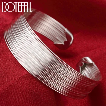 DOTEFFIL Argint 925 Multi-Linie de Bratari Brățară Pentru Femei de Moda Bijuterii de Înaltă Calitate, Cadou transport Gratuit 14
