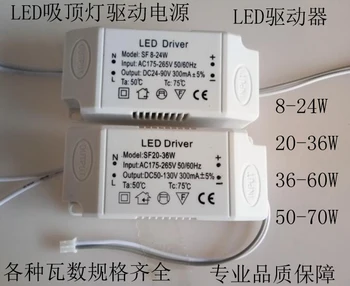 Driver LED LED Lampă de Plafon cu Mașina de Alimentare 8-24W LED-uri Unitate de Alimentare 20-36W 36-60W 50W-70W Lampă de Pandantiv 14