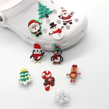 Drăguț 1buc pom de Crăciun de Pantofi Farmec Accesorii Gradina de Pantofi de Înaltă Calitate din PVC Decor pentru croc jibz Copil Petrecerea de X-mas Cadou 6