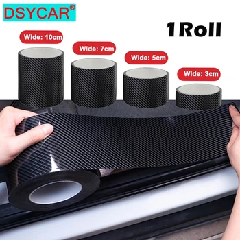 DSYCAR 5D Fibra de Carbon Negru, Folie de Vinil Kit Auto DIY Folie Banda Rola pentru masini de Universale