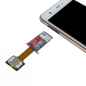 Dual SIM Extender Adaptor de Card Micro SD Practice Universal TF Hibrid Sim Slot Extender Nano Cato pentru Telefonul Android Card de Schimbare