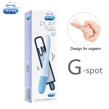 Durex 02 G Spot Slim Penis artificial Vibratoare pentru Femei Flexibil Mini Masaj 8 Viteza Stimula Clitorisul Masaj Jucarii Sexuale Magazin pentru Adulți 10