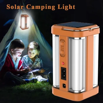 DUS Solar Camping Light 2 Modul Lanterna Multifuncțional Portabil Reîncărcabilă Cort rezistent la apa Lanterna Lampu 11