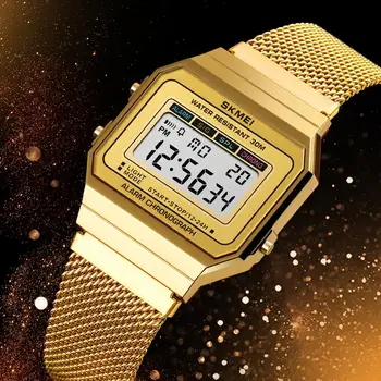 Electronic Original Ceas de mana Barbati, Ceasuri de Top de Brand de Lux Condus Săptămână Ceas Digital Centura de Plasă Bratara Oameni de Afaceri Urmăriți