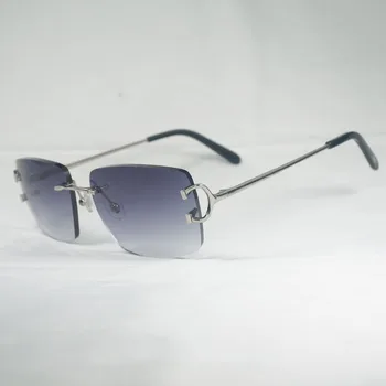 Epocă fără ramă Pătrată C Sârmă Bărbați ochelari de Soare Accesorii Oculos Umbra de Vară în aer liber Metal Ochelari de vedere pentru scoaterea pe plajă de Conducere