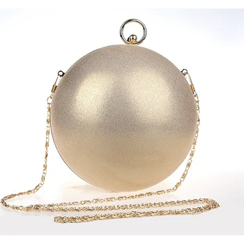 Faimosul Brand De Design De Moda Pearl Forma Minge Saci De Seara Drăguț Aur, Argint Paty Glob Rotund Genți De Mână Geantă De Umăr Femeie Pungă 7