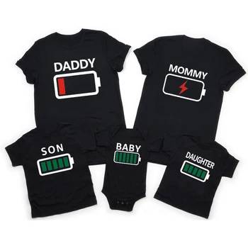 Familie de Potrivire Haine 2021 Amuzant de Tata, Mama, Fiul, Fiica Maneci Scurte T-shirt pentru Tati Mami și cu Mine Copil Fată Băiat de Îmbrăcăminte 15