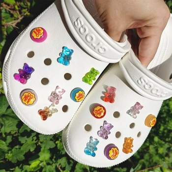 Farmece pentru Crocs DIY Desene animate Pachet Set Drăguț de Podoabă pentru Saboți Sandale Minunate Bomboane Urs Copii Saboți de Moda Croc Accesorii 11