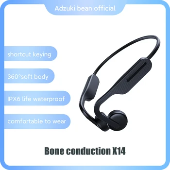 Fasole Adzuki Conducție Osoasă Căști fără Fir Bluetooth-compatibil Căști Impermeabil Sport Căști cu Microfon 15