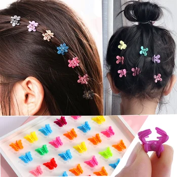Femei Copilul de Fete Mini Fluture Parul Gheare Clipuri pentru păr Hairpin Clip de Păr Agrafe de par Accesorii de păr pentru Copii banda de Colorat 8
