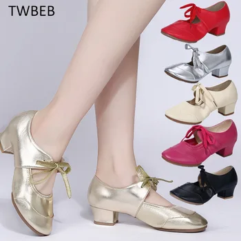 Femei Pantofi De Dans Talpă Moale Yaga Tren Pantofi De Femeie Primăvară Brand Modern, Dans Latin Pantofi Pantofi De Jazz, Salsa Dans Tango 16