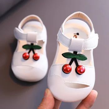 Fete De Vară Sandale 2020 Noua Printesa Pantofi Pentru Copii Pantofi De Copil Coreean Fetiță Drăguță Cherry Fund Moale Sandale 15