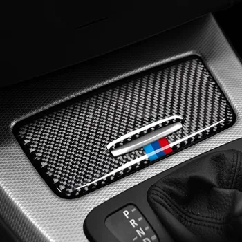 Fibra de Carbon Auto Cutie de Depozitare Panou Capitonaj Capac Autocolante Decorare de Interior Pentru BMW E90 E92 E93 Seria 3 2005-12 Accesorii Auto