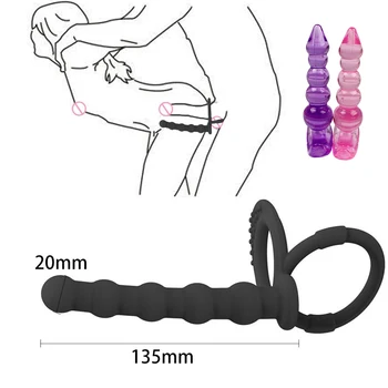 Fierbinte Anal Plug Prostata Masaj Vagin Stimulator De Silicon Vibrator Penis Cock Ring Adult Jocuri Jucarii Sexuale Pentru Bărbat, Femeie Sex Produsele 2