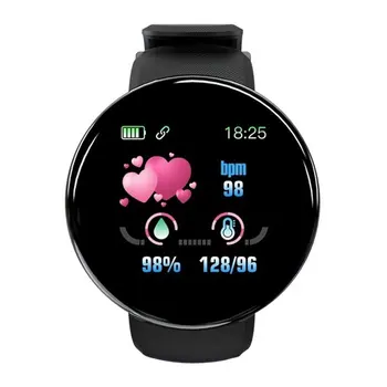 Fierbinte Ceas Inteligent Monitor de Ritm Cardiac tensiunea Arterială Smartwatch Ceas Sport rezistent la apa de Fitness Tracker Ceas D18 Reloj inteligente 5
