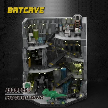 Film Scense BatCave Moc Blocuri Batmobilul Colecție de Cărămizi Model de Tehnologie Asamblare DIY Jucarii Seturi de Cadouri de Crăciun 9