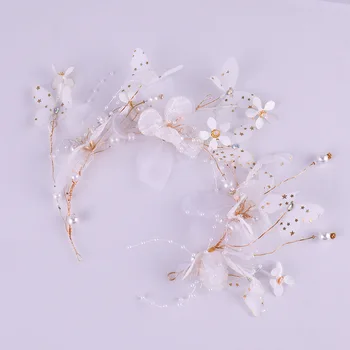 Fluture de mătase fire de bandă de nunta handmade accesorii noi accesorii de nunta 16