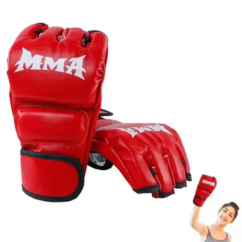 Formare box Manusi Grappling Mănuși din Piele PU Wrist Wraps Mănuși Pentru Arte Martiale, MMA Sparring Lupta Muay Thai de Formare