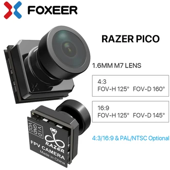 Foxeer Pico Razer 1200TVL 1/3 CMOS 1.8 mm 160degree FOV de Zi si de Noapte PFV Camera 12*12mm Pentru RC FPV Drone 8