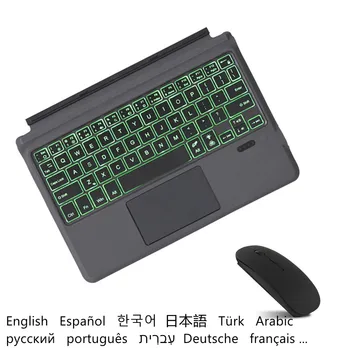 Funda Pentru Microsoft Surface 3 2 1 Tastatura Wireless Arabă, Rusă, Spaniolă, Coreeană Tastatura Touchpad-Ul Pentru Suprafața Go3 2 1 8