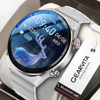 GEARVITA Ceas Inteligent Mate-3 1.5 inch Ecran Complet 454*454 Ultra-HD Track GPS NFC ECG IP68 Lumina de Noapte Modul de Bărbați Sport Smartwatch 9