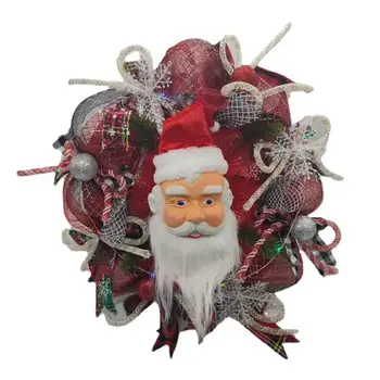 Ghirlande De Crăciun Decor DIY Coroană de Crăciun Moș Crăciun Decorative, Ferestre, Uși, Cununa de Moș Crăciun Coroană de flori Pentru Windows Fr