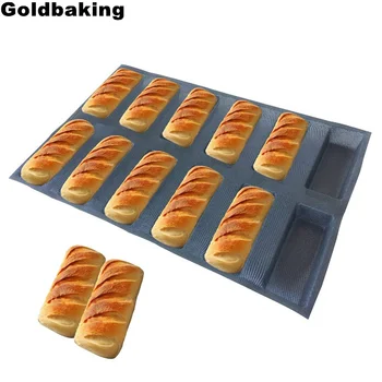 Goldbaking Perforat Silicon Pătrat Pâine Forme Non Stick De Panificație Tava Foi De Mucegai Silicon Pentru Pâine Pan 7