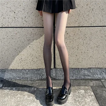 Gradient Sexy Femei de Stocare de Gol a ochiurilor de Plasă Anti-Salturile Subțire Chilot Mijloc de Liceu Șosete Lungi JK Unifrom Ciorapi Ciorapi 10
