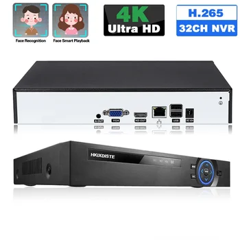 H. 265 4K NVR 32CH CCTV Camera IP Recorder de Detectare a Feței 8MP 16CH Rețea de Supraveghere Video Recorder NVR 4K XMEYE 5MP 8CH H. 265 13