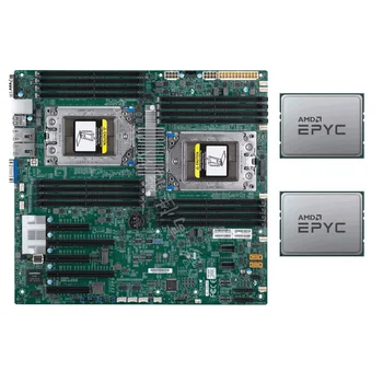 H11DSi-NT Placa de baza +2x AMD EPYC 7601 32 de Nuclee CPU de Până la 3.2 GHz SP3