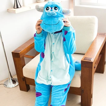 Halloween Costum De Animal Adult Pijamale Somn Costum De Iarnă Moale De Pluș Cald Kigurumi Anime Cosplay-O Singură Bucată Cu Gluga, Salopeta Pijama